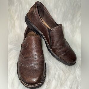 Thom McAn Brown Slip-On Loafers Comfortable Casual Shoes